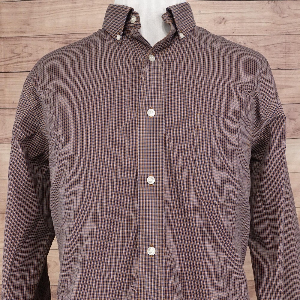 Gold Label Roundtree & Yorke Perfect Performance Shirt XL Check Button-Up